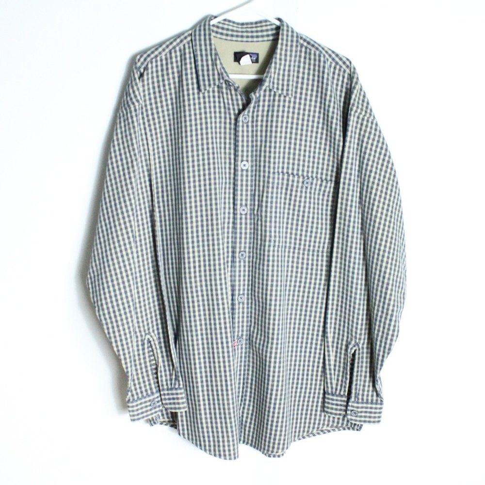 Patagonia Organic Cotton Plaid Button-Up Shirt XL